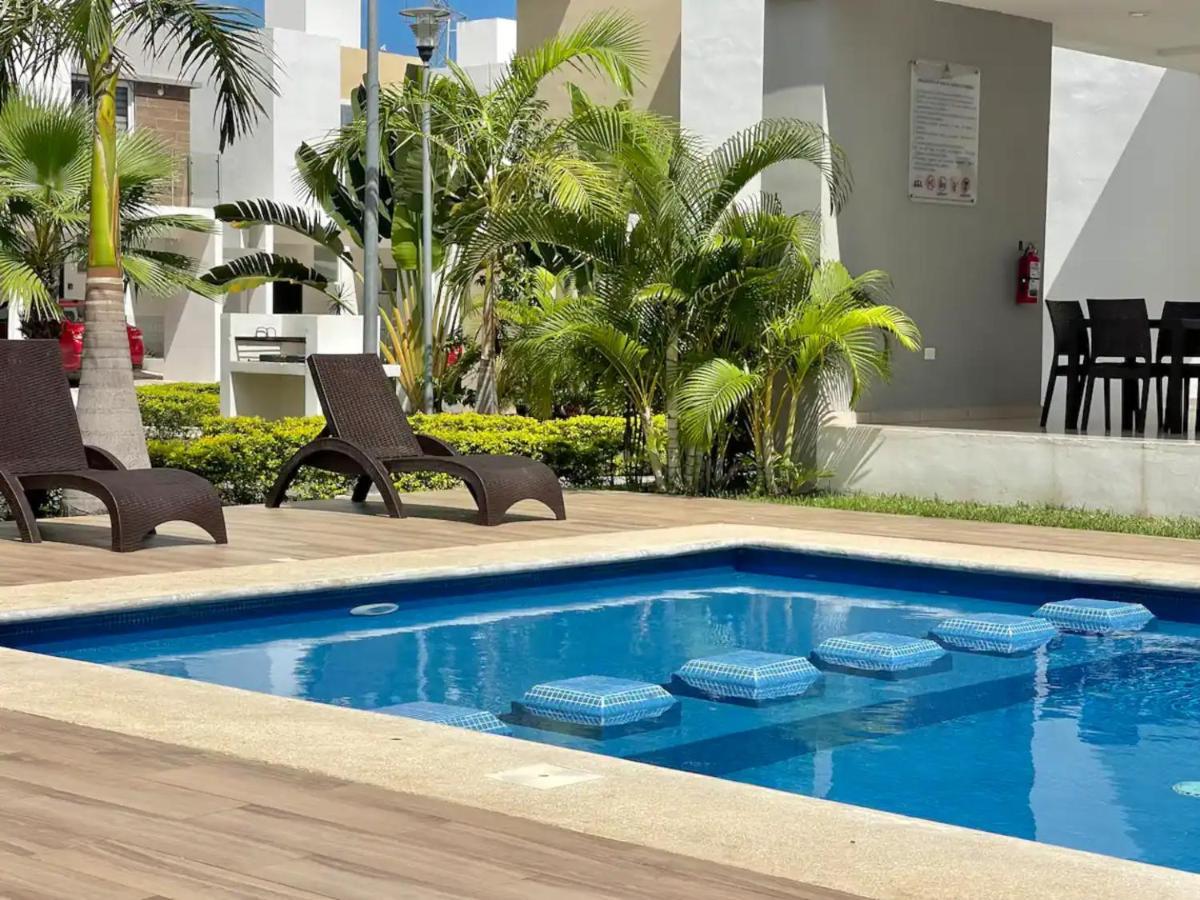 Вилла Casa Familiar Cerca De La Playa Con Terraza Privada Канкун Экстерьер фото