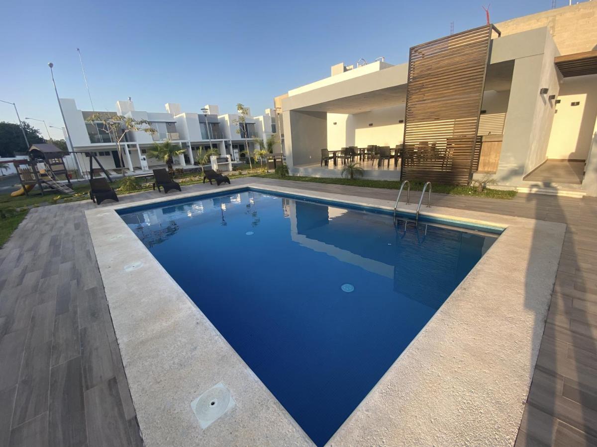 Вилла Casa Familiar Cerca De La Playa Con Terraza Privada Канкун Экстерьер фото